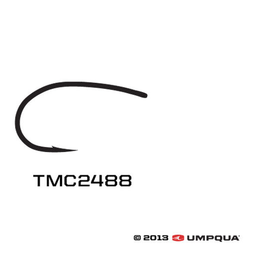 100 Tiemco Fly Tying Hooks, TMC 2487BL, Size 18