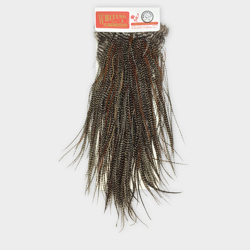 Whiting Farms High & Dry Hackle 1/2 Cape - Grizzly Dyed Coachman Brown - North 40 Outfitters