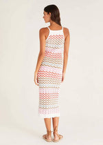 Camille Stripe Crochet Dress - Multi