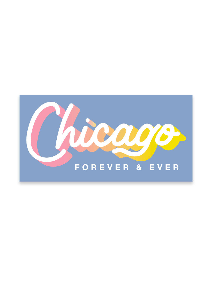 Chicago Retro Sticker - Green – Alice & Wonder