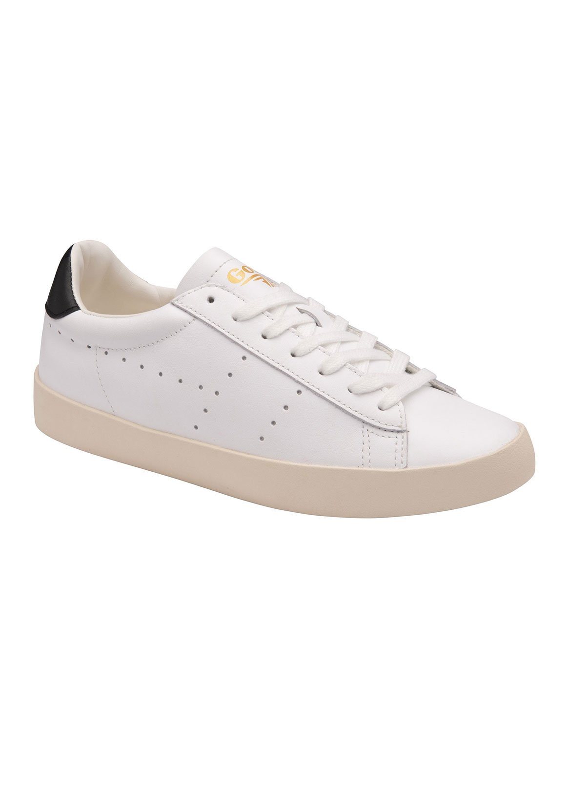 womens white leather trainer