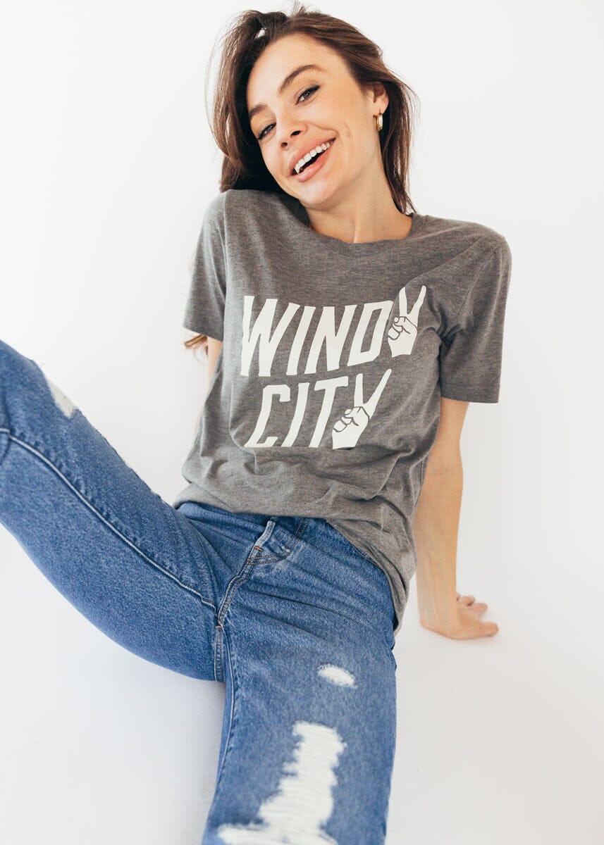 Hey Chicago, What Do You Say? Youth Tee - Columbia Blue – Alice & Wonder