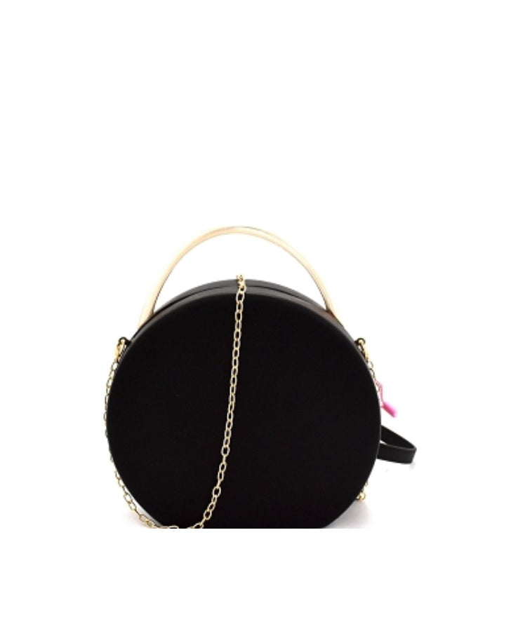 black clutch with handle