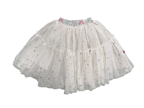 Floral tulle skirt