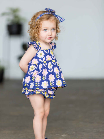 Blue flower dress