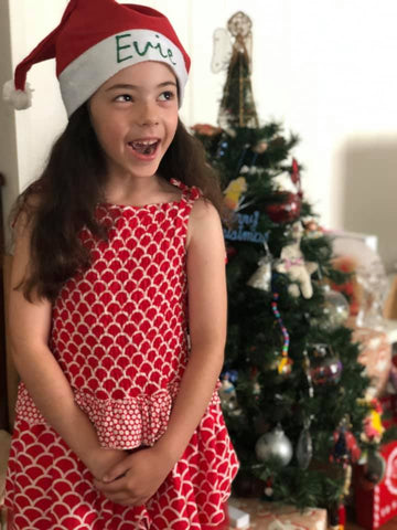 Red Christmas dress for girls