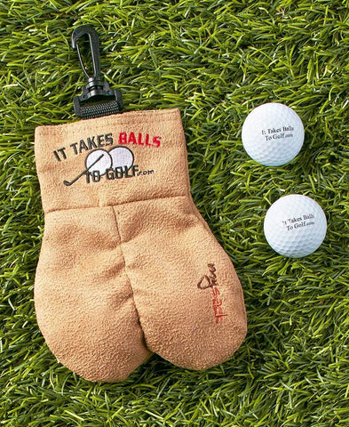 golf ball, golf ball storage bag, green field