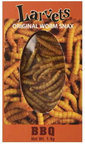 larvets, worm snack, exotic snack, exotic food, worm, edible bugs