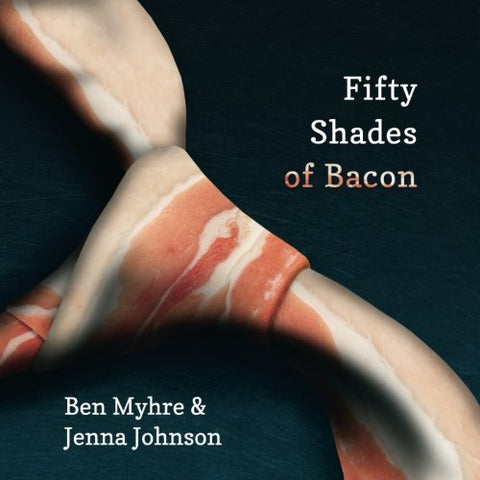 50 shades of grey, 50 shades of bacon, necktie, book, recipe book, bacon recipes