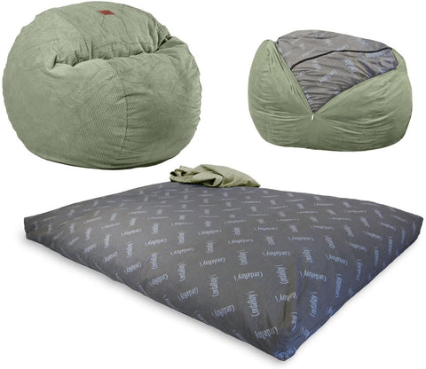 cordaroy, bean chair, bean bag, mattress, convertible bean chair