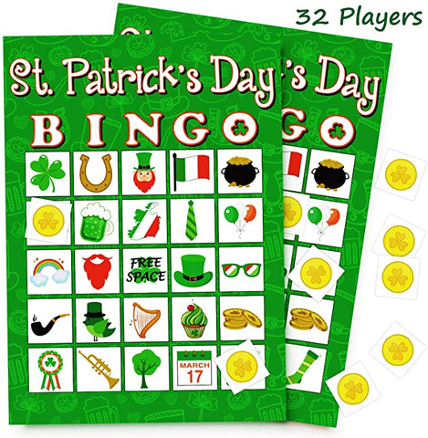 bingo, bingo game cards, St. Patrick's Day