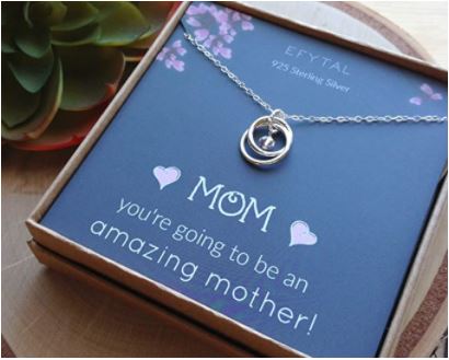 silver necklace, infinity necklace, you're going to be an amazing mother
