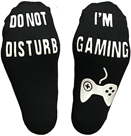 black socks, gaming socks, do not disturb socks