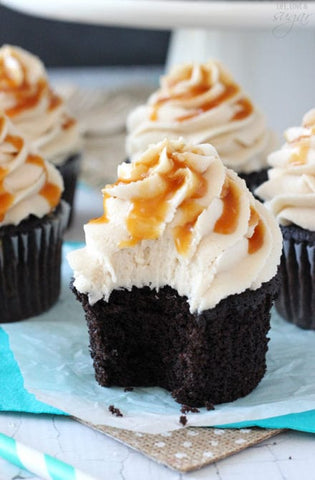 cupcake, chocolate cupcake, boozy desserts, alcoholic desserts, booze