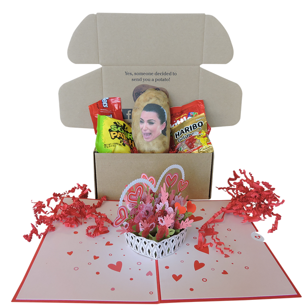 Valentine's Day Potato Bundle low budget affordable cheap ideas gifts personalized customizable