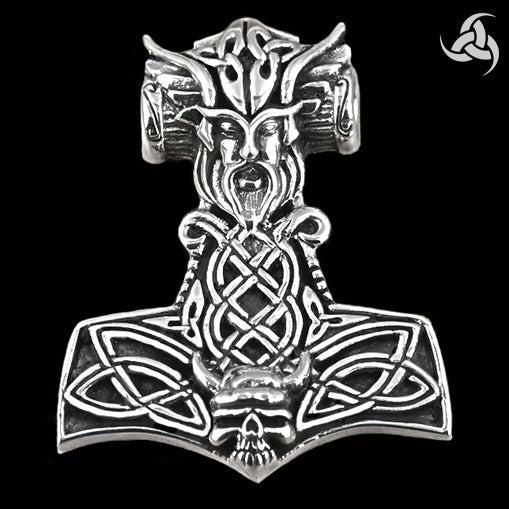 Viking Valkyrie Thors Hammer Solid Sterling Silver Norse – Biker ...