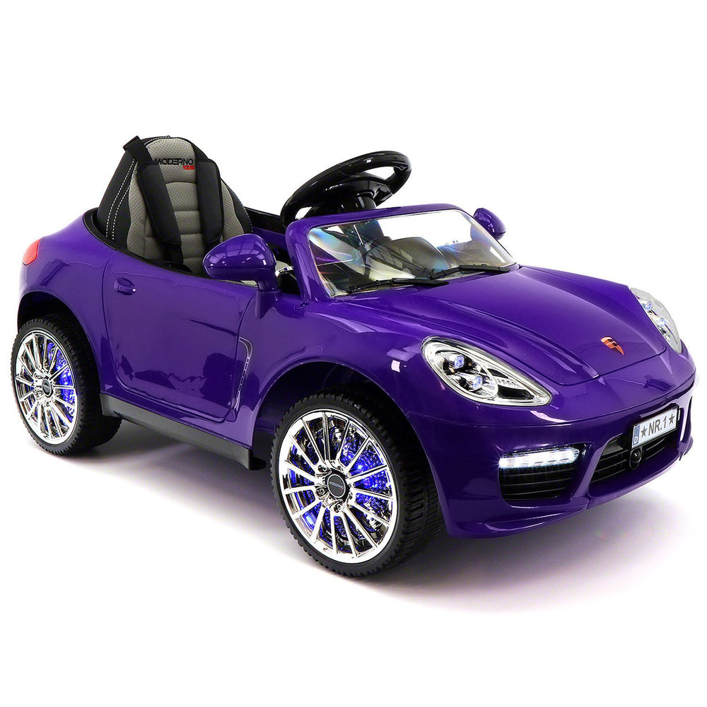 purple 12v ride on