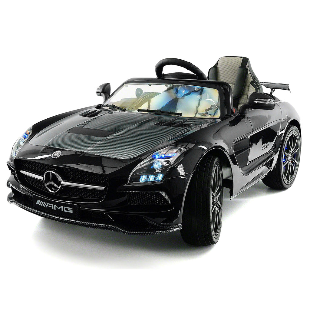 mercedes benz sls amg 6v ride on car white