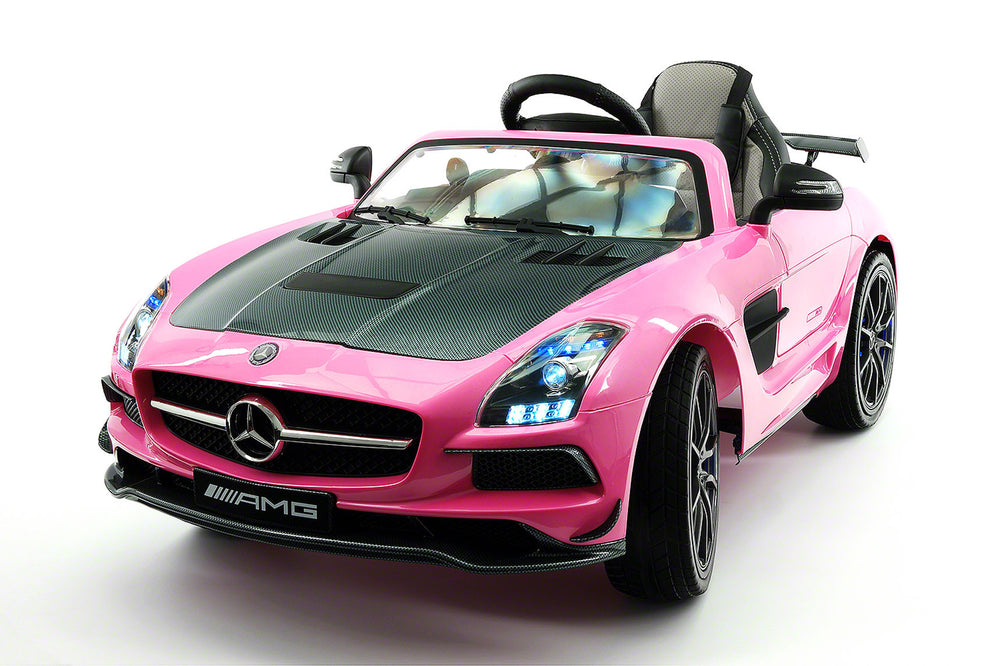 pink mercedes amg ride on car