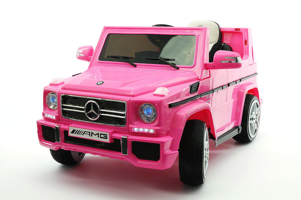 childs pink mercedes car