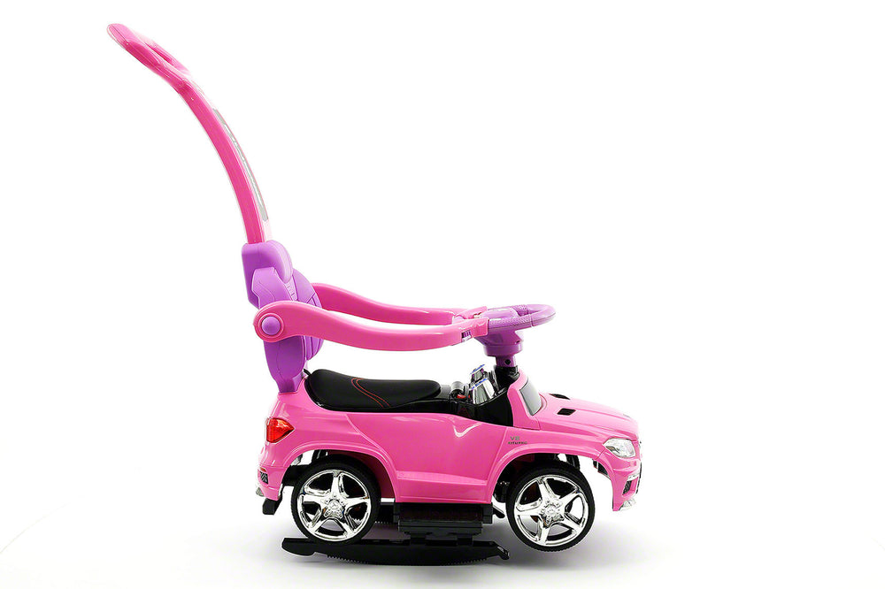 pink mercedes push car