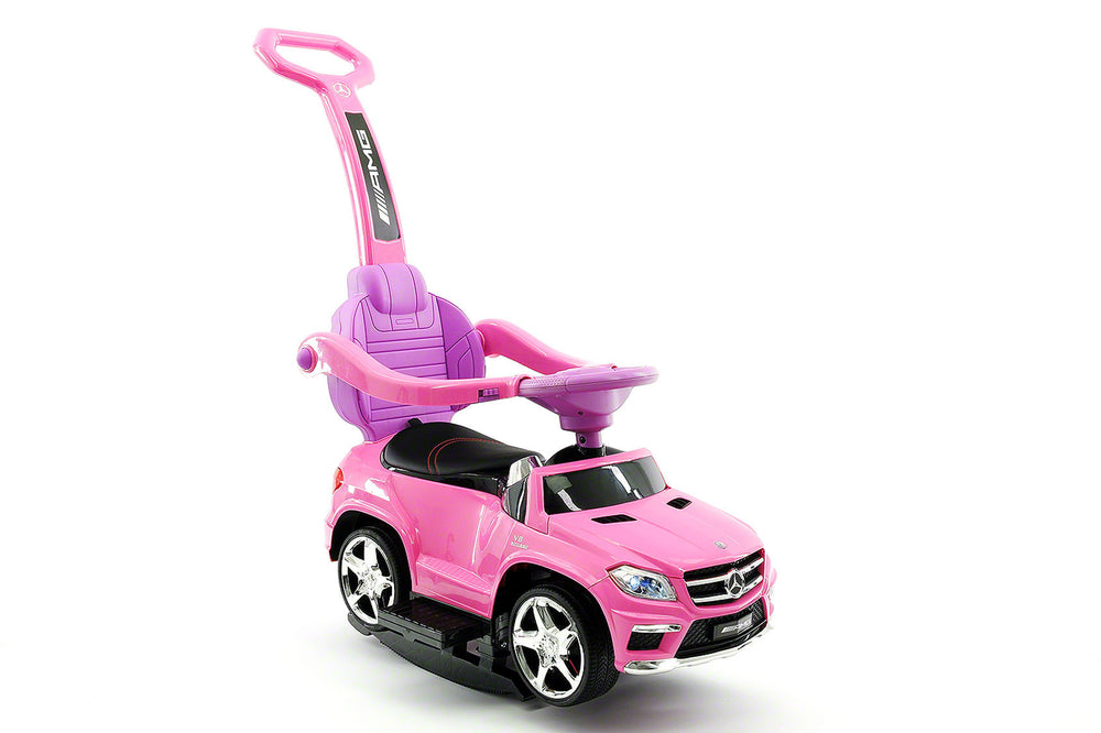 pink ride on push car