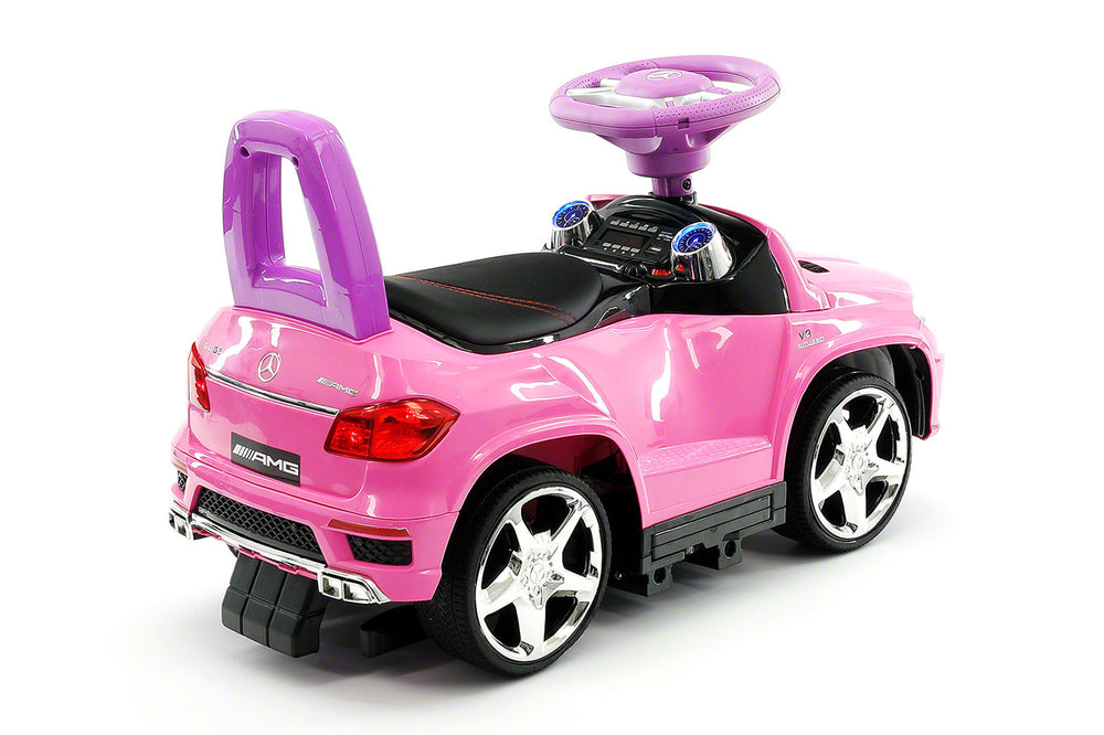 pink ride in car