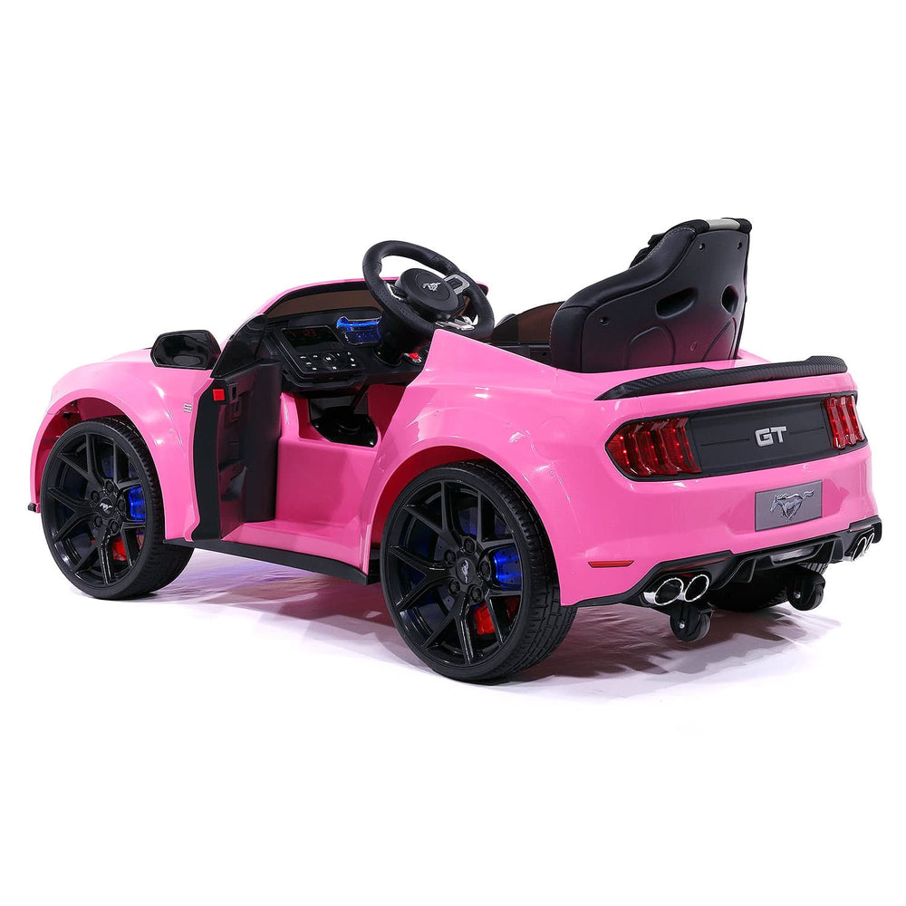 pink mustang ride on car