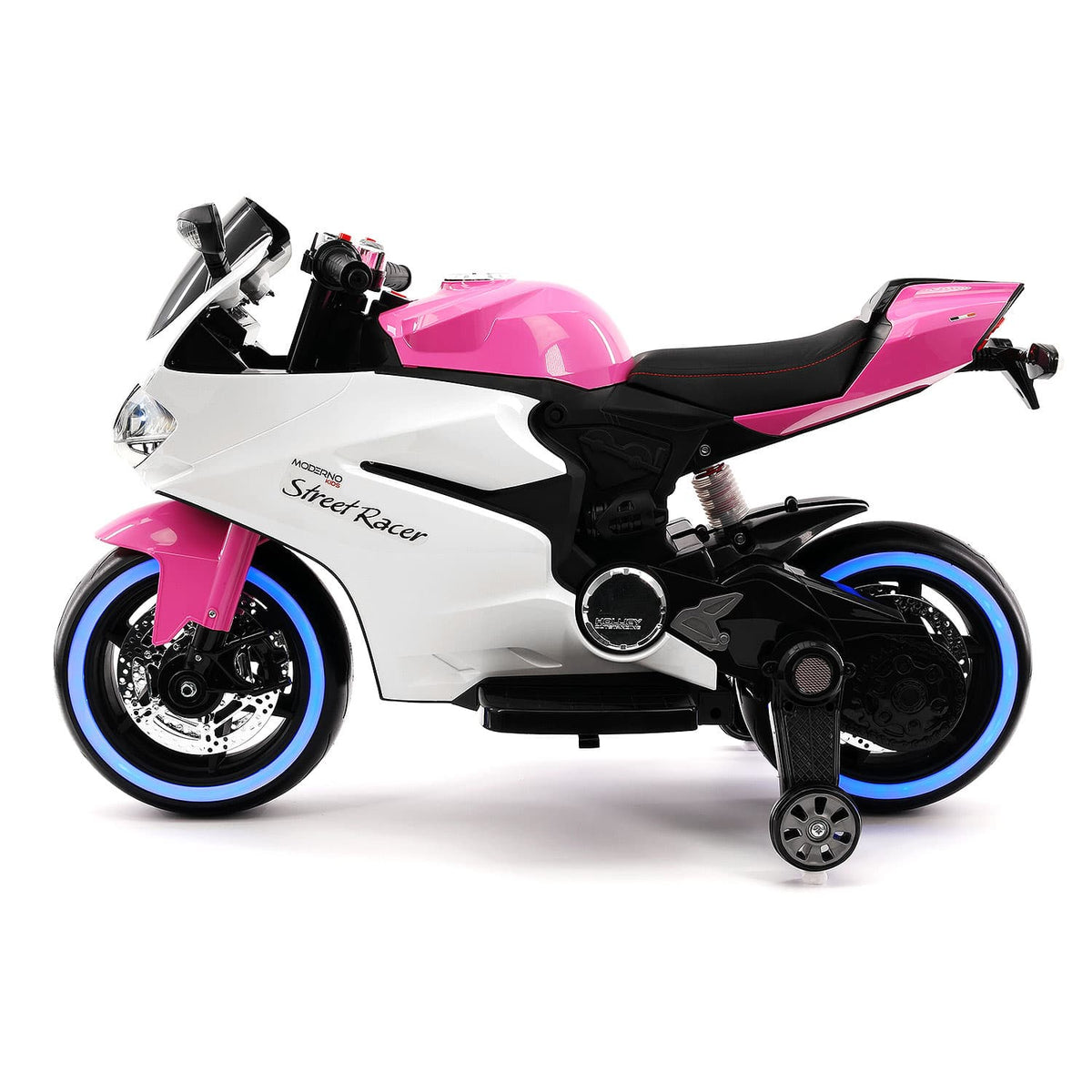 Street Racer 12V Electric Kids Ride-On Motorcycle | Pink