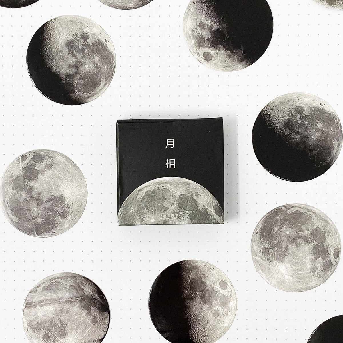 Moon Stickers For Bullet Journals | Dotgrid