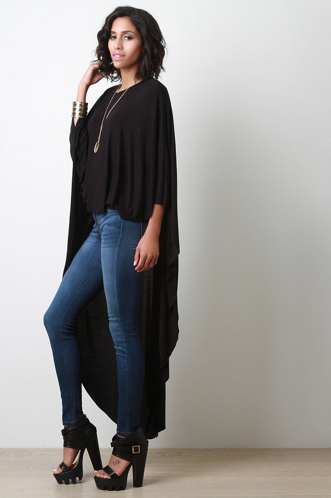 high low poncho top