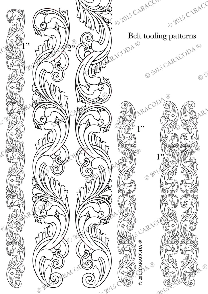 leathercraft-tooling-pattern-belt-a4-001-leather-tooling-patterns