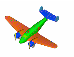 Twin Beech Scan Elevation 