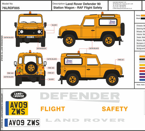 76LRDF005 Defender 90 Design Sheet 