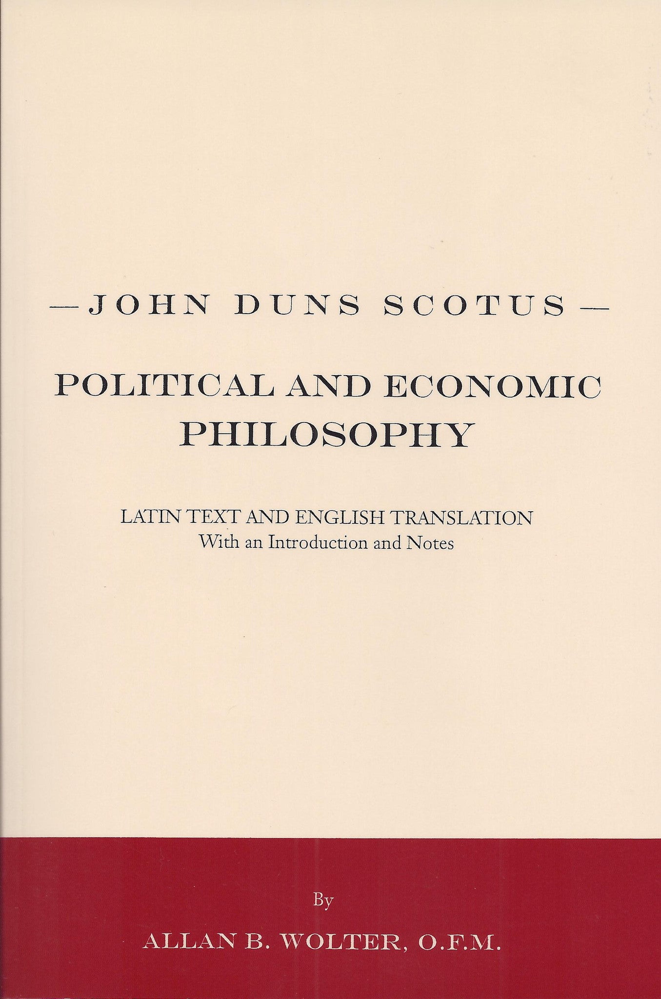 John Duns Scotus - Political and Economic Philosophy | Franciscan