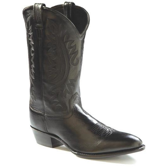 Jama Old West Men's Polanil Western Cowboy Boots Black – Pete's Town ...