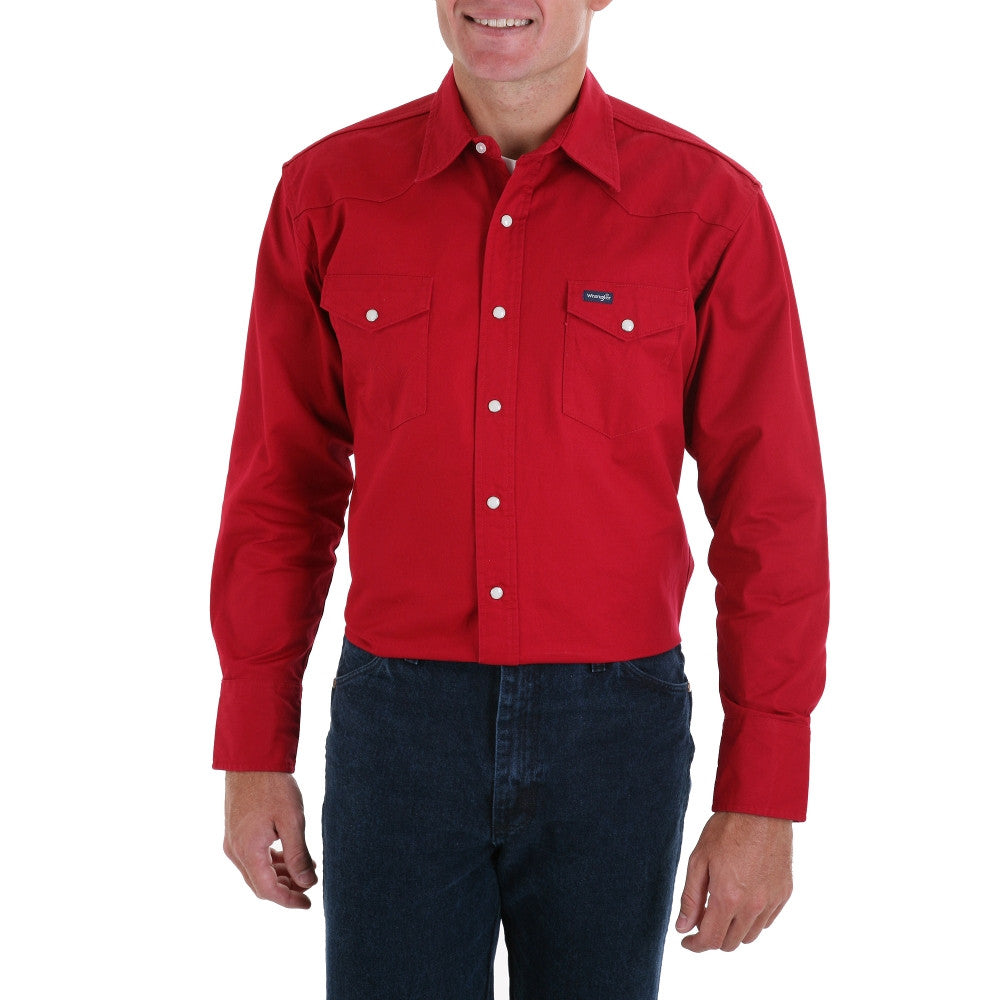 mens wrangler western shirts