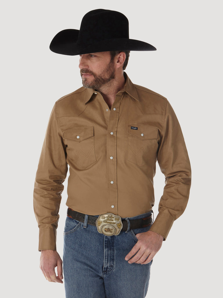 Men's Authentic Cowboy Cut Work Western Shirt (MS71519)- Rawhide – Pete's  Town Western Wear