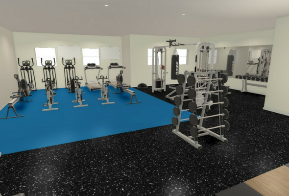 3D Render of Functional Fitness Studio