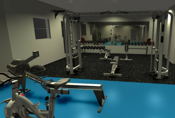 Functional Gym 3D Render