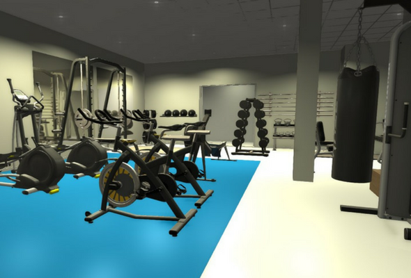 Functional Gym 3D Render