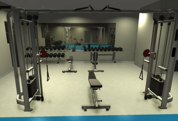 Functional Gym 3D Render