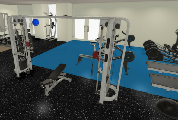 Functional Gym 3D Render