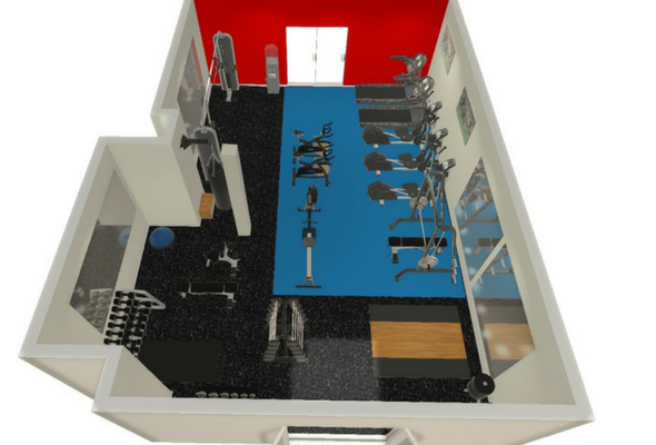 Housing Development Gyms 3D Render