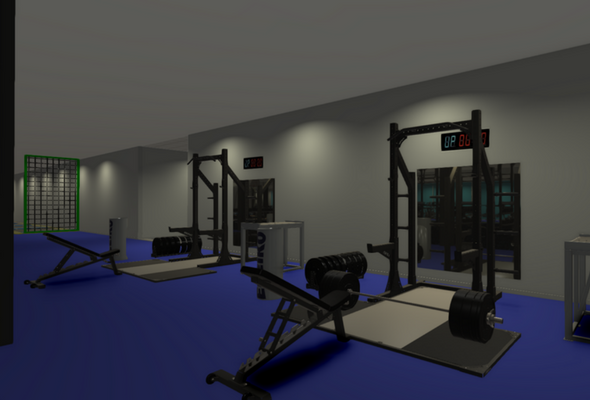 Hybrid Gym 3D Render