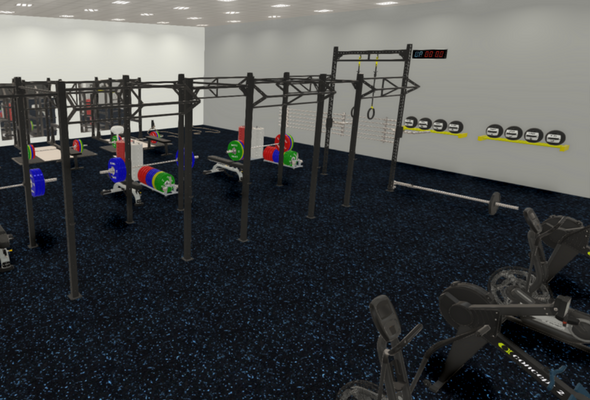 Cross Training 3D Render