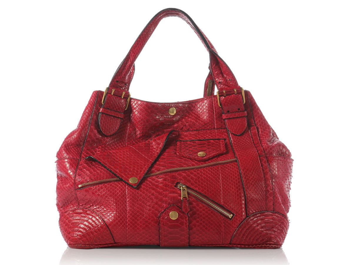 alexander mcqueen red python