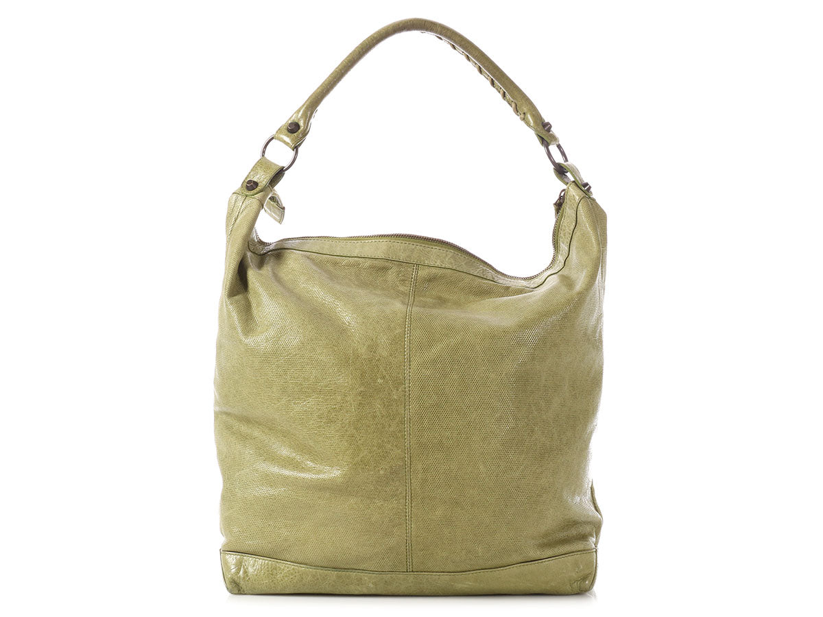 Balenciaga 2010 Classic Olive Perforated Day - Ann's Fabulous Closeouts