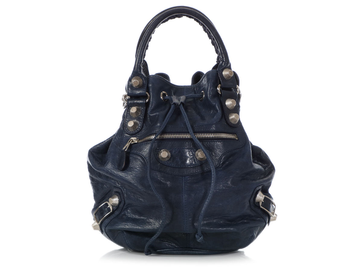 balenciaga navy blue bag