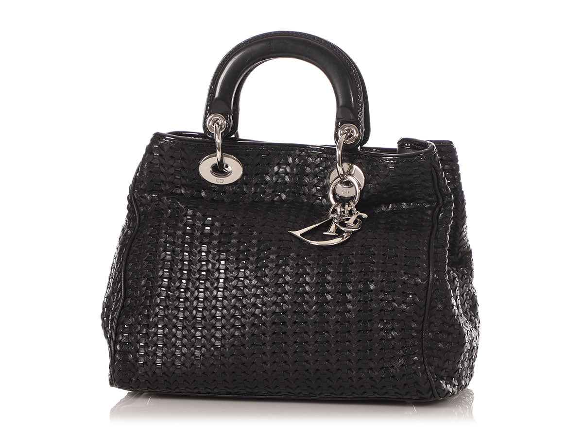 christian dior woven bag